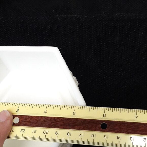 Indiana Colony Harvest Grapes milk glass candle holder and candy dish with lid - Picture 9 of 9